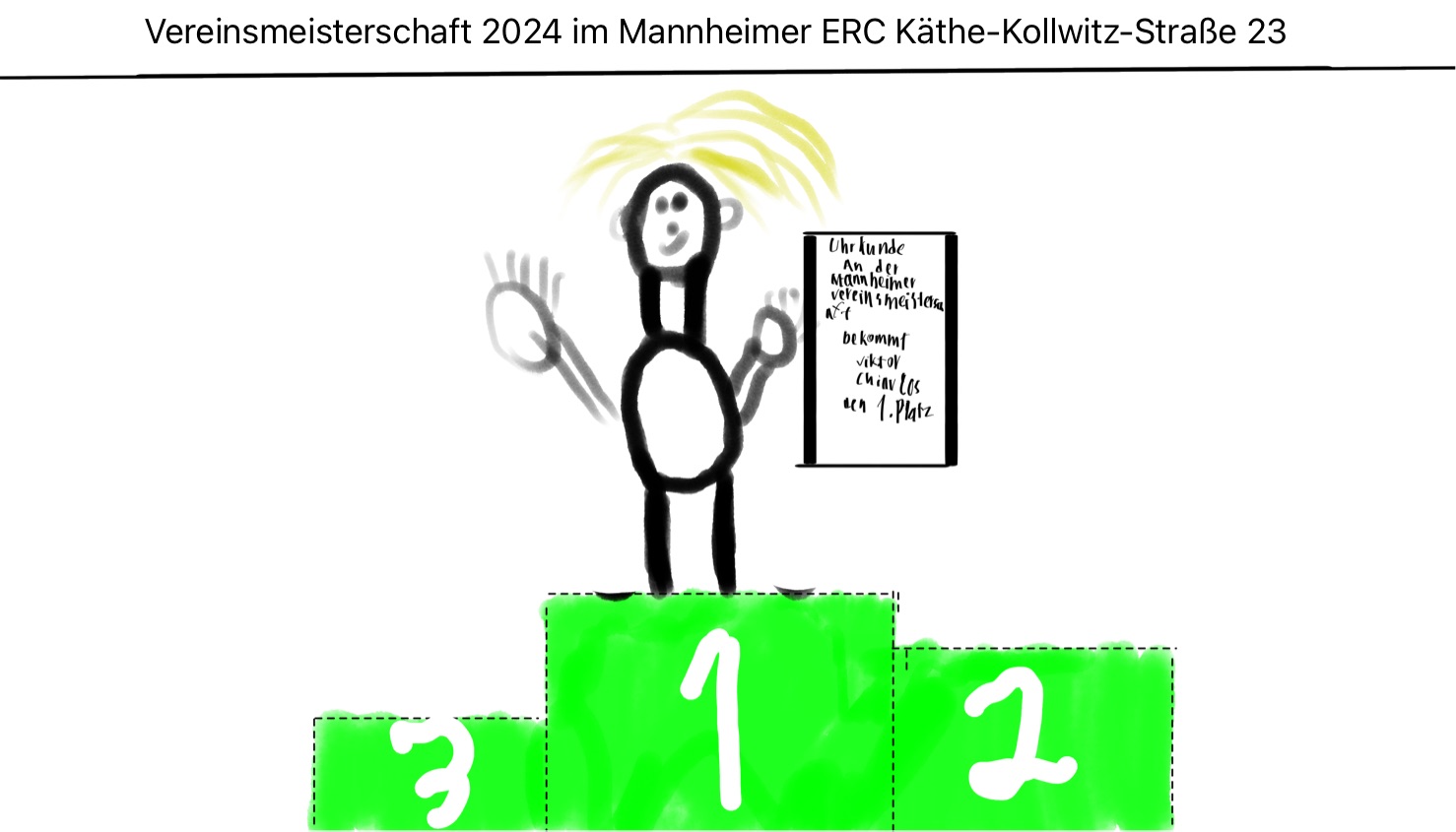 Bild: Platz 1 in meiner Gruppe, gemalt