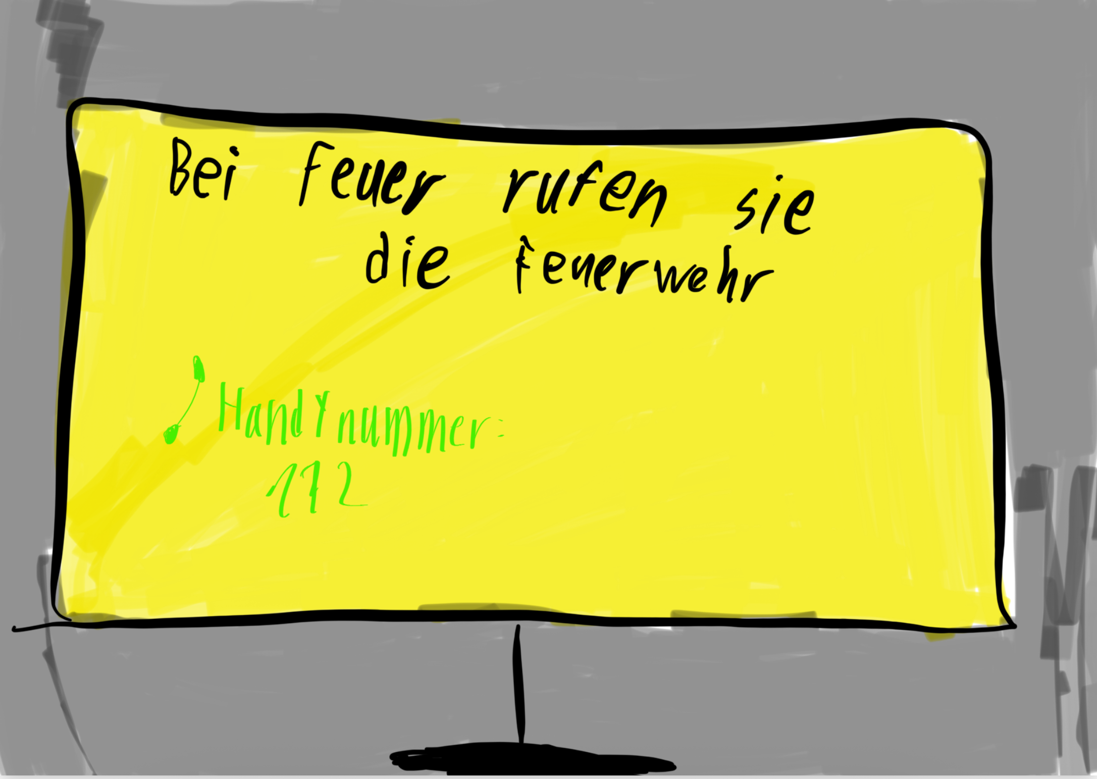 Das neue Schild